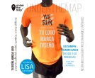 Camiseta deportiva, set deportivo (tipo dry fit) maratón sublimada (precio 100u.)